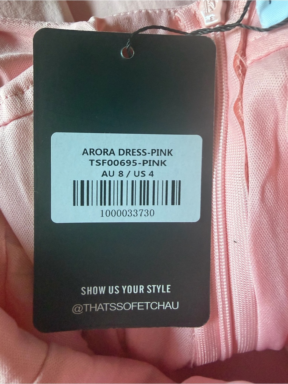 THAT’S SO FETCH Arora Pink Open Back Mini Dress | NWT - Picture 6 of 8